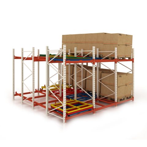 Push-back Shelving System